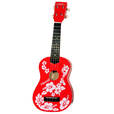 Ukulele Campero Rojo C/Diseño, C-Uk-59-Rd